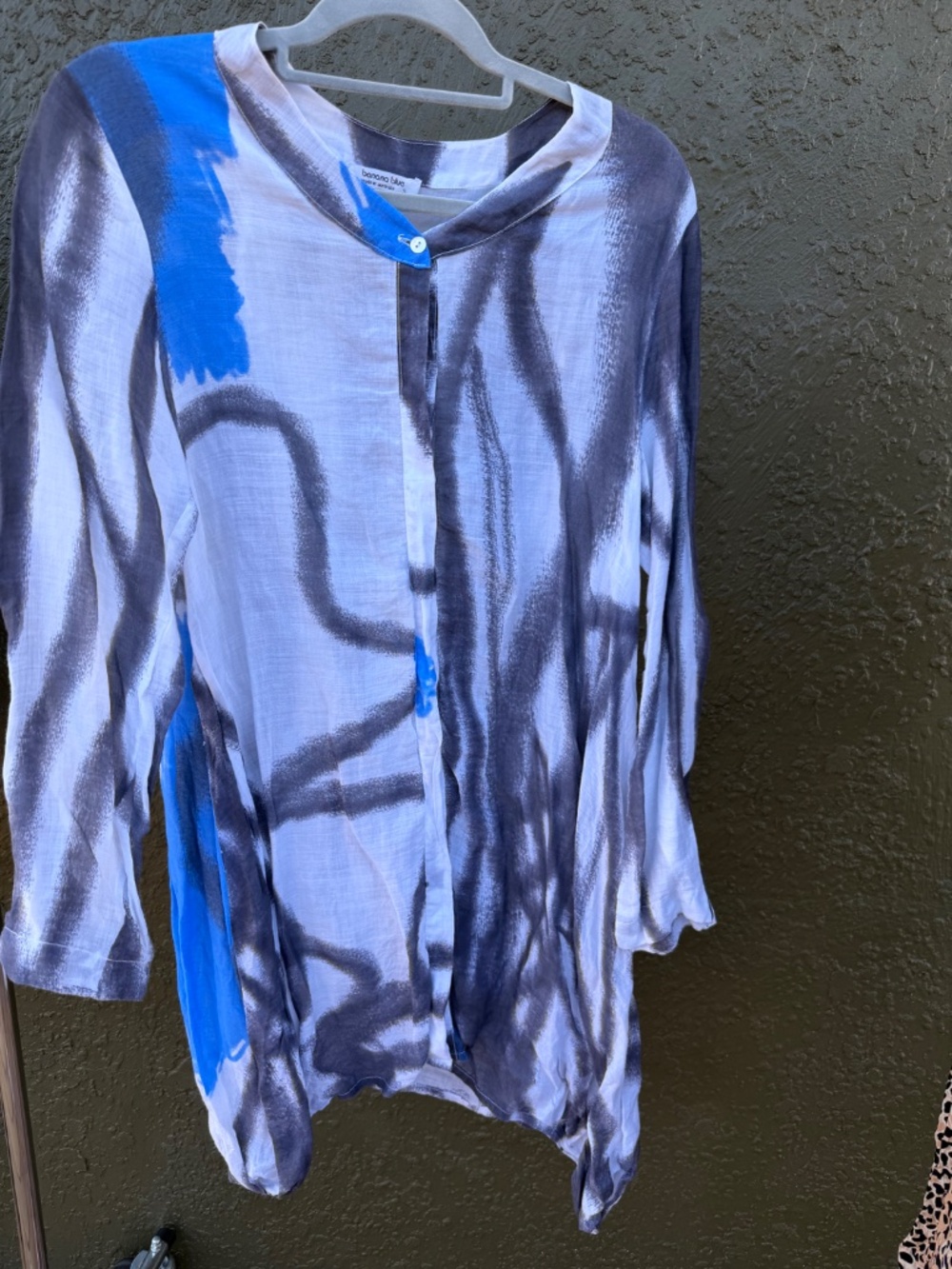 🇦🇺 Linen tunic maxi shirt dress by Banana Blue S Small - Picture 6 of 7